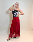 CORSET DE ENCAJE CON LUNARES