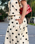 SET POLKA DOTS CON OLANES