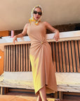 VESTIDO CAPRI CAMEL