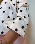 BLAZER SATINADO DE LUNARES