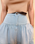 FALDA DENIM BÁSICA