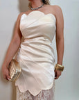 VESTIDO MAXI SATIN & LACE