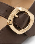 Flats Mary Jane — Chocolate