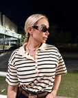BLUSA TEJIDA DE RAYAS