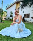 MAXI VESTIDO CELESTE