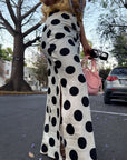 FALDA POLKA SATÉN