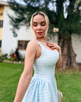 MAXI VESTIDO CELESTE