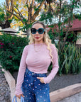 BLUSA PINK POLKA DOTS