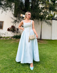 MAXI VESTIDO CELESTE