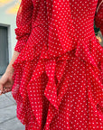 VESTIDO RED POLKA