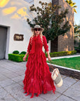 VESTIDO RED POLKA