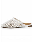 Mules de malla — Blanco