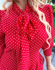 VESTIDO RED POLKA