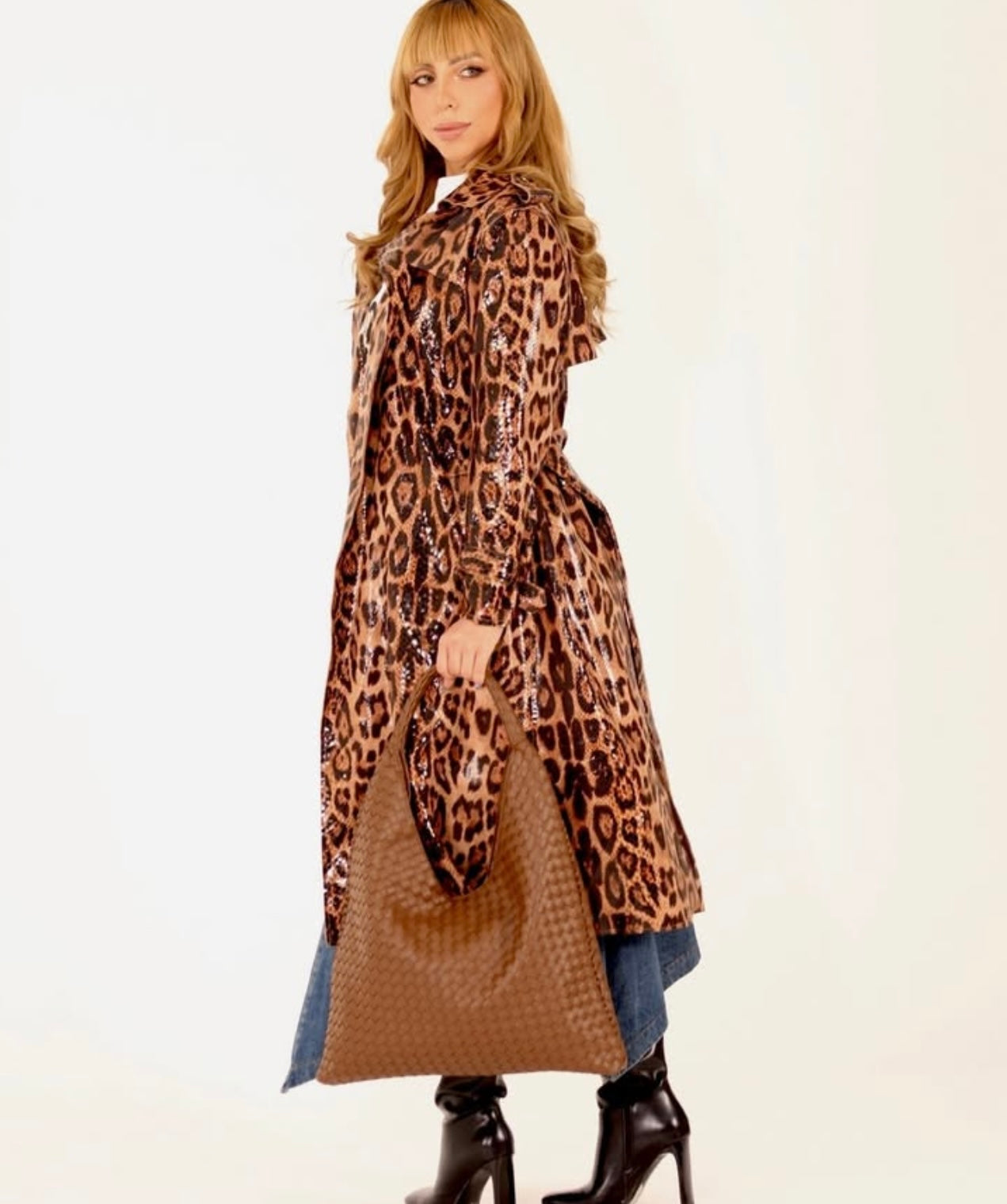 TRENCH ANIMAL PRINT
