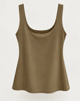 Blusa Scoop — Camel