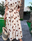 VESTIDO CAMISERO POLKA LATTE
