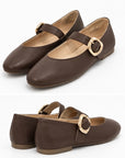 Flats Mary Jane — Chocolate