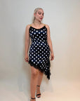 VESTIDO LENCERO POLKA DOTS BLACK
