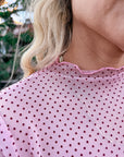 BLUSA PINK POLKA DOTS