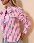 CAMISERA DE RAYAS CON LAZADA