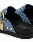 Mules Denim Studs