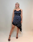 VESTIDO LENCERO POLKA DOTS BLACK