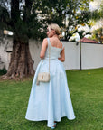 MAXI VESTIDO CELESTE
