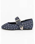Zapatos Mary Jane Denim Studs