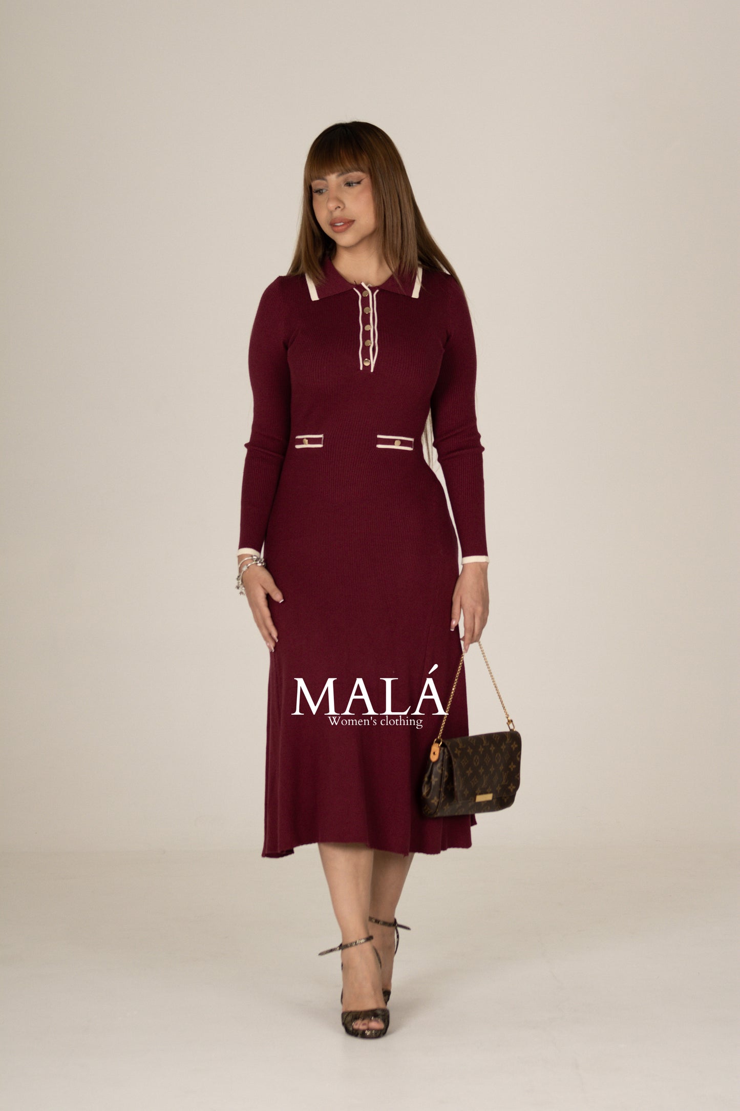 VESTIDO GRANATE