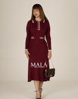 VESTIDO GRANATE - MALÁ MEXICO