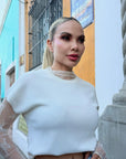 BLUSA KNIT IVORY
