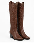 Bota Western Bordada — Café/Negra