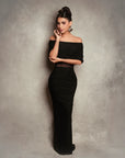 VESTIDO NEGRO OFF SHOULDER