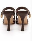 Sandalias de tacón — Chocolate