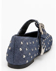 Zapatos Mary Jane Denim Studs