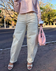 PANTALÓN BARREL DE RAYAS