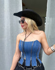 CORSET DENIM