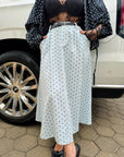 FALDA POLKAS BLUE