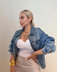 CHAQUETA DENIM OVERSIZE