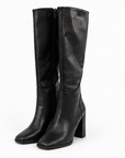 Botas altas negras de tacón