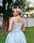 MAXI VESTIDO CELESTE
