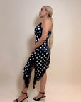 VESTIDO LENCERO POLKA DOTS BLACK