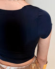 BLUSA BÁSICA SEAMLESS NEGRA