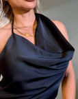 VESTIDO SATINADO HALTER