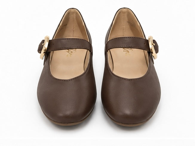 Flats Mary Jane — Chocolate