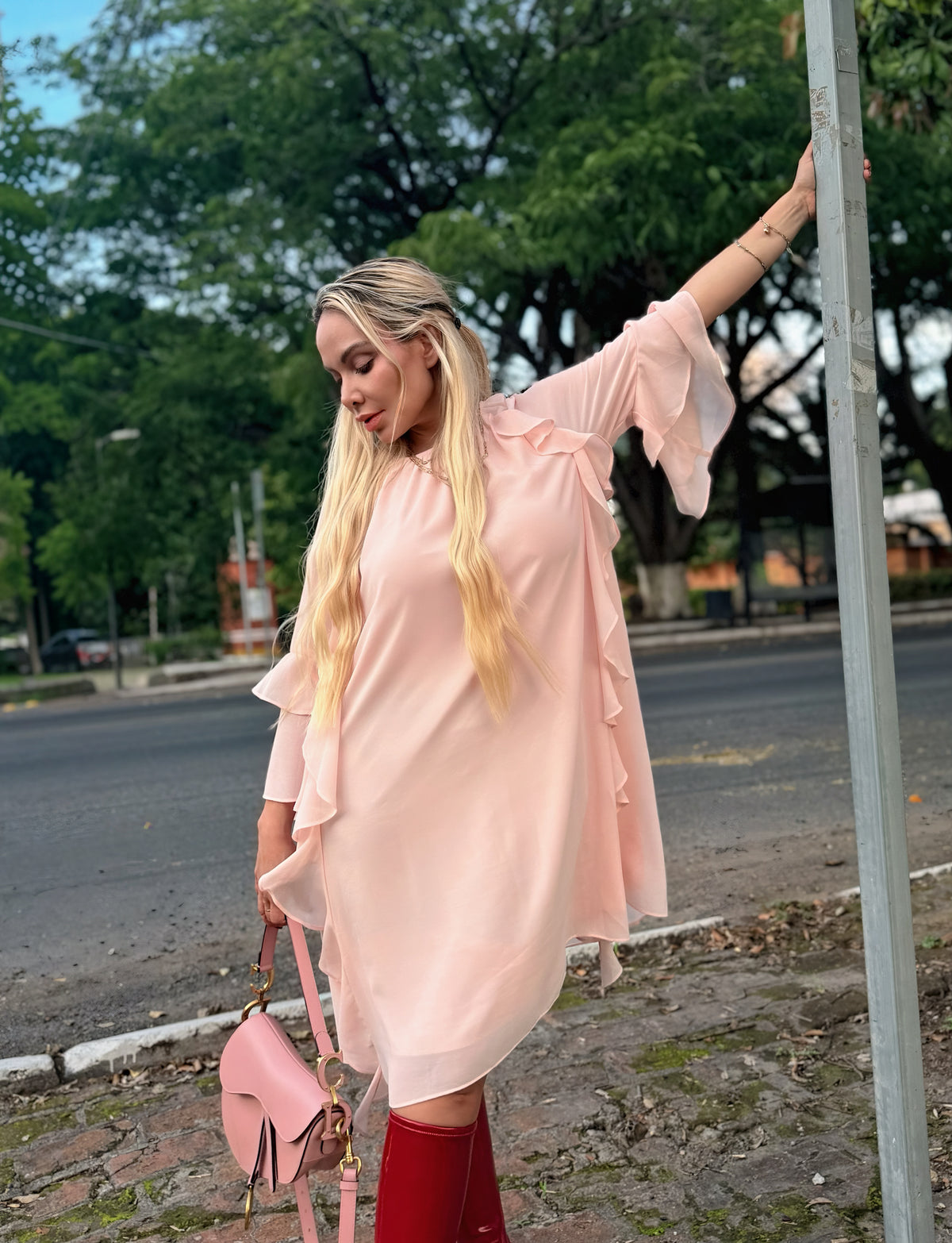 BLUSÓN VESTIDO ROSÉ
