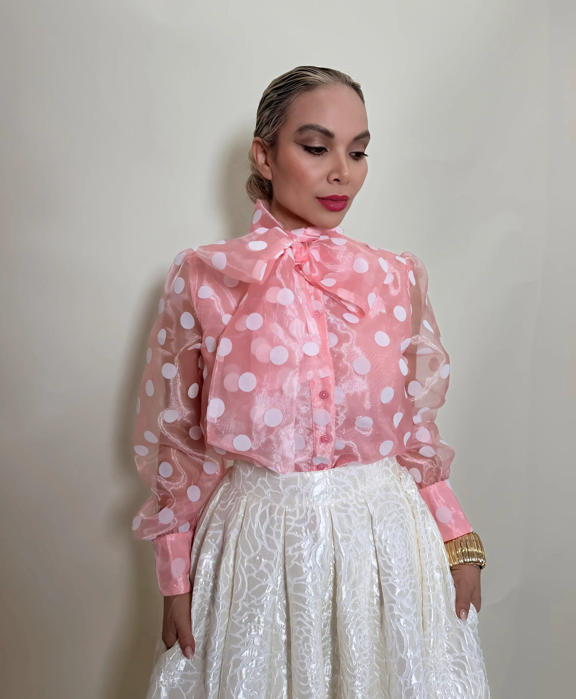 BLUSA DE LUNARES