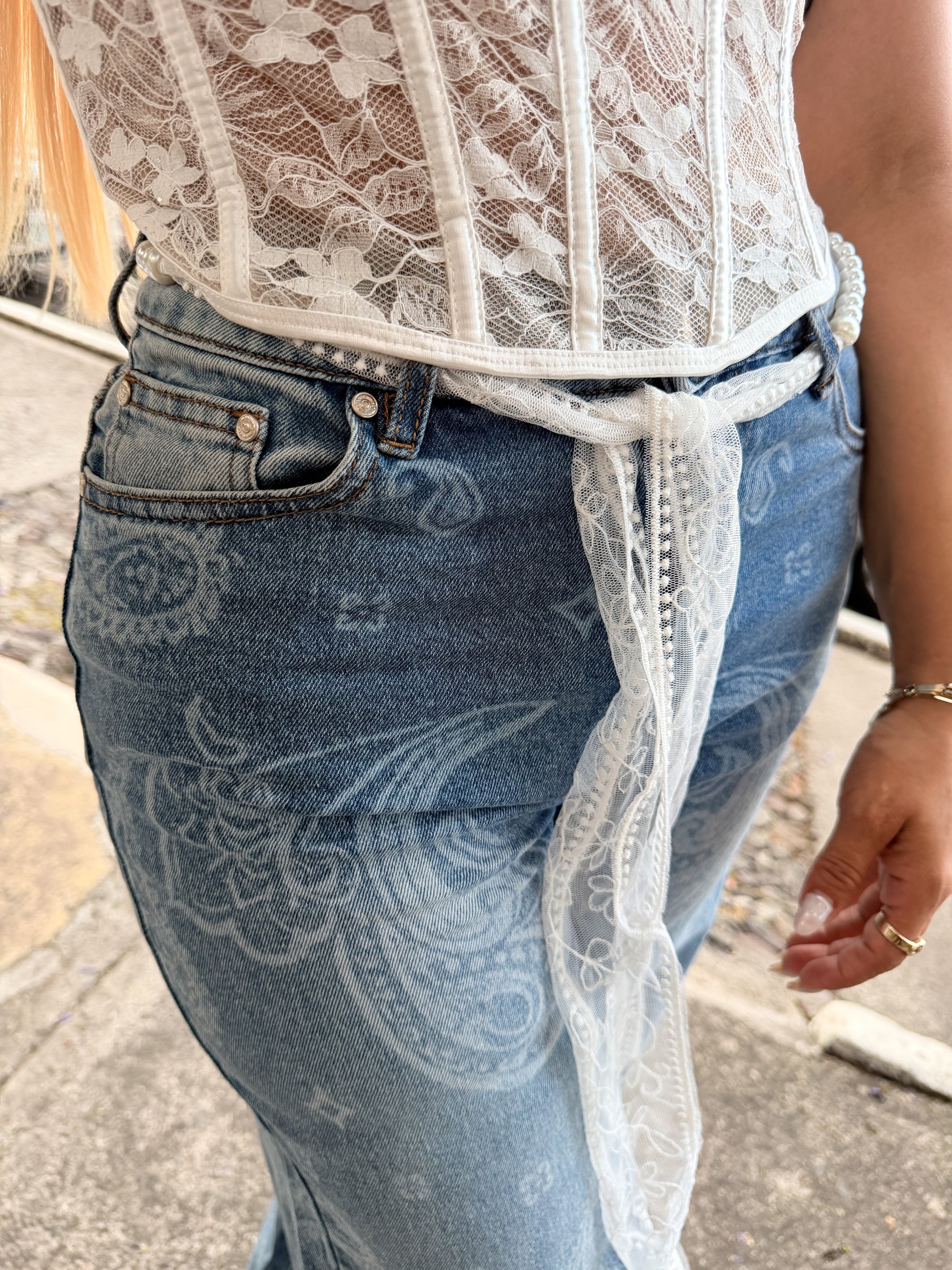 PANTALÓN DENIM PERLA
