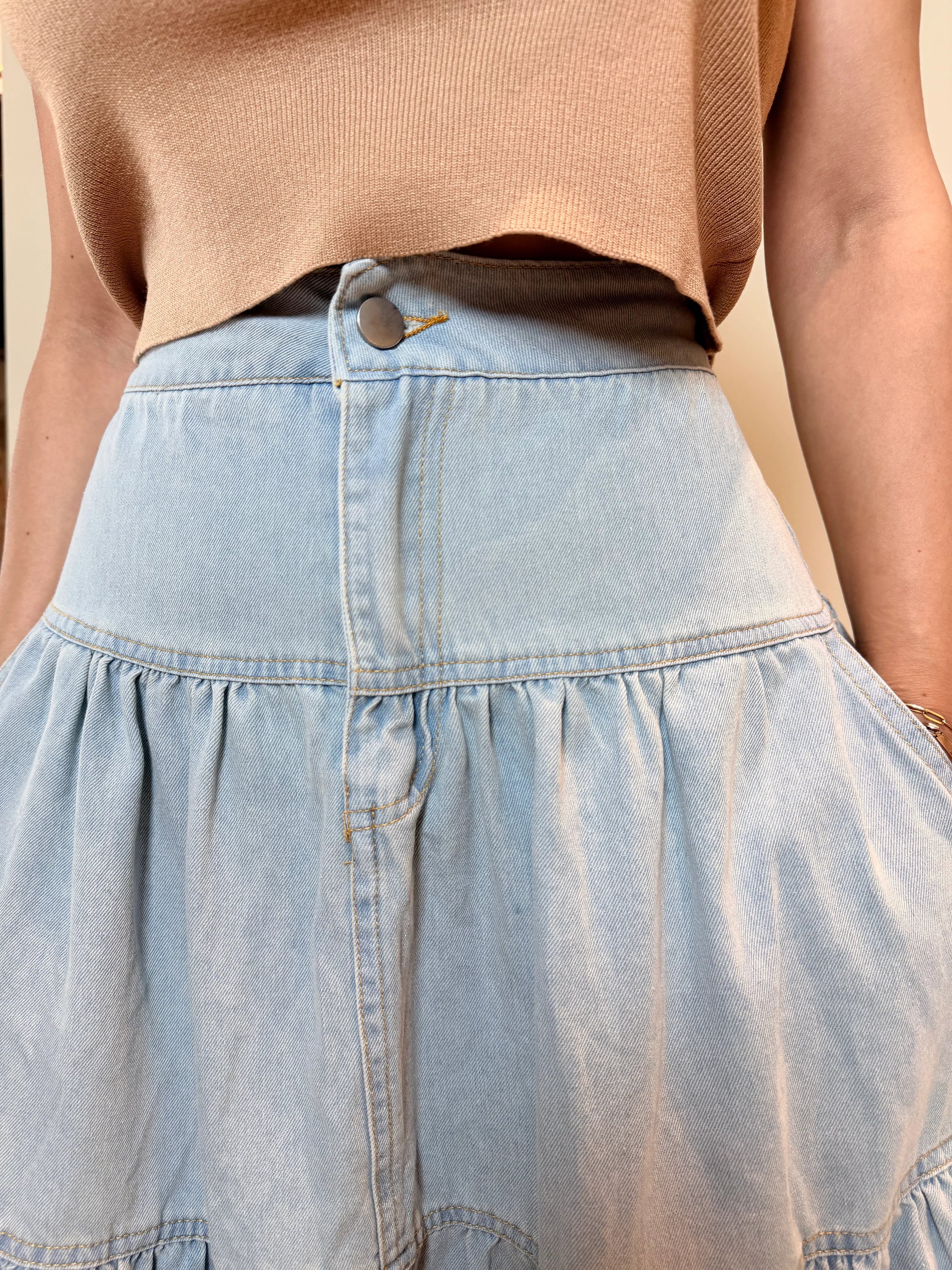 FALDA DENIM BÁSICA