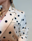 BLAZER SATINADO DE LUNARES